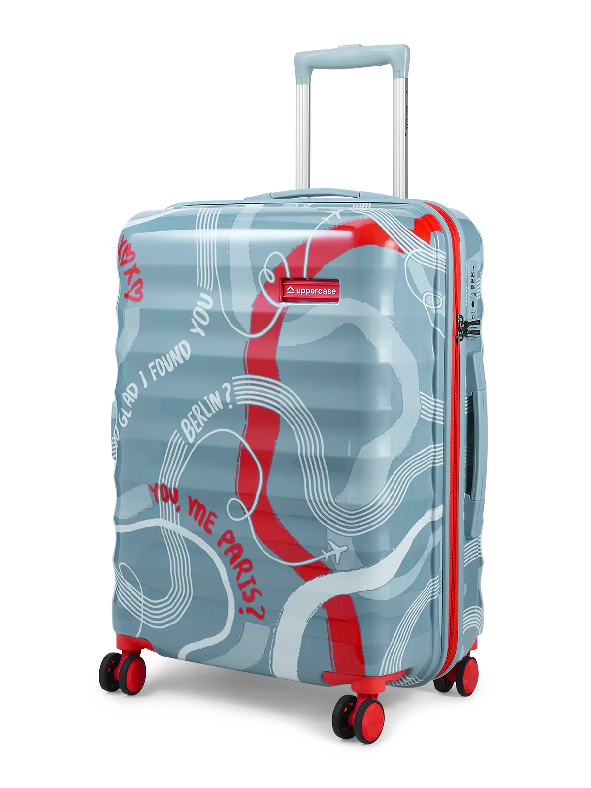 Serendipity Coral & Aqua Set of 2 Large Trolley